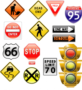 road-signs-and-traffic-light